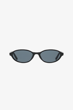 Black sunglasses on a white background